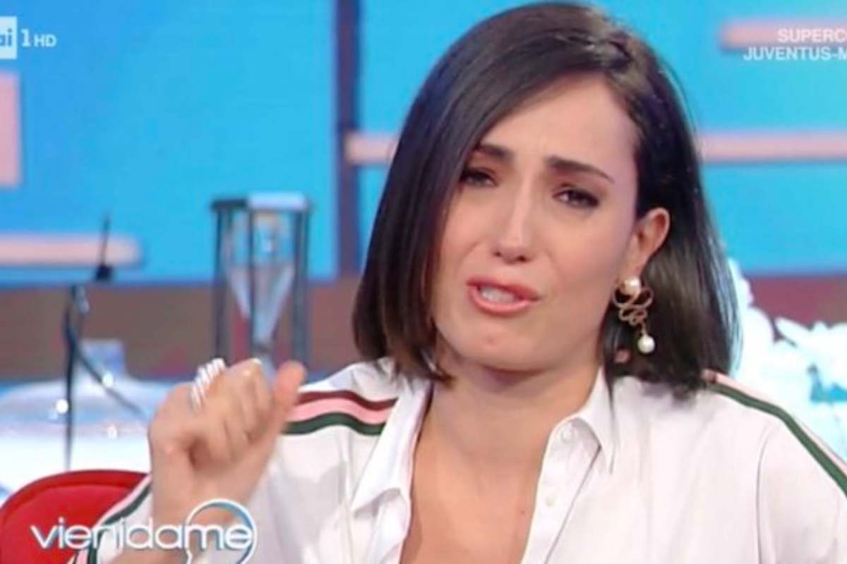 caterina balivo piange