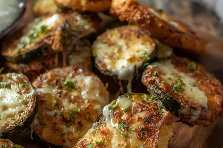 zucchine fritte e scamorza